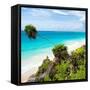 ¡Viva Mexico! Square Collection - Tulum Caribbean Coastline-Philippe Hugonnard-Framed Stretched Canvas