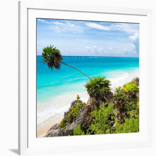 ¡Viva Mexico! Square Collection - Tulum Caribbean Coastline-Philippe Hugonnard-Framed Photographic Print