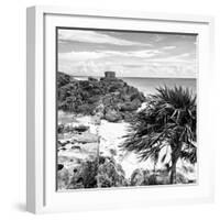 ¡Viva Mexico! Square Collection - Tulum Ruins along Caribbean Coastline I-Philippe Hugonnard-Framed Photographic Print