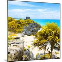 ¡Viva Mexico! Square Collection - Tulum Ruins along Caribbean Coastline II-Philippe Hugonnard-Mounted Photographic Print