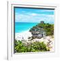 ¡Viva Mexico! Square Collection - Tulum Ruins along Caribbean Coastline III-Philippe Hugonnard-Framed Photographic Print