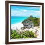 ¡Viva Mexico! Square Collection - Tulum Ruins along Caribbean Coastline III-Philippe Hugonnard-Framed Photographic Print