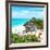 ¡Viva Mexico! Square Collection - Tulum Ruins along Caribbean Coastline III-Philippe Hugonnard-Framed Photographic Print