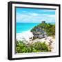 ¡Viva Mexico! Square Collection - Tulum Ruins along Caribbean Coastline III-Philippe Hugonnard-Framed Photographic Print