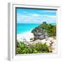 ¡Viva Mexico! Square Collection - Tulum Ruins along Caribbean Coastline III-Philippe Hugonnard-Framed Photographic Print