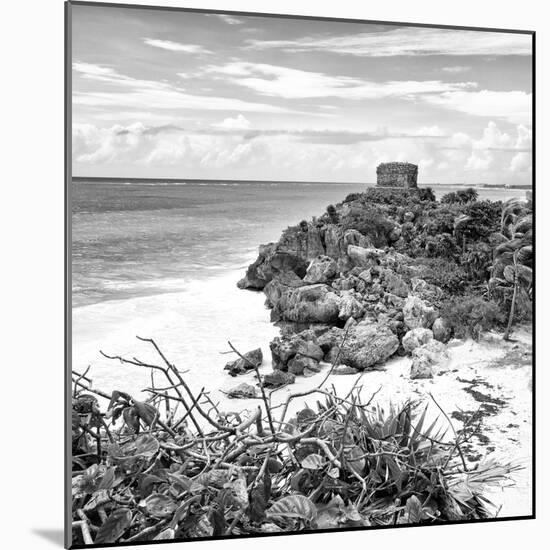 ¡Viva Mexico! Square Collection - Tulum Ruins along Caribbean Coastline IV-Philippe Hugonnard-Mounted Photographic Print