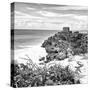 ¡Viva Mexico! Square Collection - Tulum Ruins along Caribbean Coastline IV-Philippe Hugonnard-Stretched Canvas