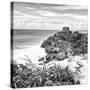 ¡Viva Mexico! Square Collection - Tulum Ruins along Caribbean Coastline IV-Philippe Hugonnard-Stretched Canvas