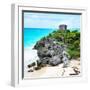 ¡Viva Mexico! Square Collection - Tulum Ruins along Caribbean Coastline IX-Philippe Hugonnard-Framed Photographic Print