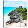 ¡Viva Mexico! Square Collection - Tulum Ruins along Caribbean Coastline IX-Philippe Hugonnard-Stretched Canvas