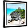 ¡Viva Mexico! Square Collection - Tulum Ruins along Caribbean Coastline IX-Philippe Hugonnard-Framed Photographic Print