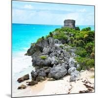 ¡Viva Mexico! Square Collection - Tulum Ruins along Caribbean Coastline IX-Philippe Hugonnard-Mounted Photographic Print