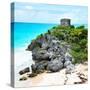 ¡Viva Mexico! Square Collection - Tulum Ruins along Caribbean Coastline IX-Philippe Hugonnard-Stretched Canvas