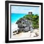 ¡Viva Mexico! Square Collection - Tulum Ruins along Caribbean Coastline IX-Philippe Hugonnard-Framed Photographic Print