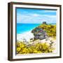 ¡Viva Mexico! Square Collection - Tulum Ruins along Caribbean Coastline V-Philippe Hugonnard-Framed Photographic Print