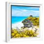 ¡Viva Mexico! Square Collection - Tulum Ruins along Caribbean Coastline V-Philippe Hugonnard-Framed Photographic Print