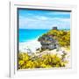 ¡Viva Mexico! Square Collection - Tulum Ruins along Caribbean Coastline V-Philippe Hugonnard-Framed Photographic Print