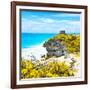 ¡Viva Mexico! Square Collection - Tulum Ruins along Caribbean Coastline V-Philippe Hugonnard-Framed Photographic Print