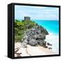 ¡Viva Mexico! Square Collection - Tulum Ruins along Caribbean Coastline VI-Philippe Hugonnard-Framed Stretched Canvas