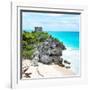 ¡Viva Mexico! Square Collection - Tulum Ruins along Caribbean Coastline VI-Philippe Hugonnard-Framed Photographic Print