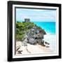 ¡Viva Mexico! Square Collection - Tulum Ruins along Caribbean Coastline VI-Philippe Hugonnard-Framed Photographic Print