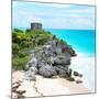 ¡Viva Mexico! Square Collection - Tulum Ruins along Caribbean Coastline VI-Philippe Hugonnard-Mounted Photographic Print