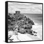 ¡Viva Mexico! Square Collection - Tulum Ruins along Caribbean Coastline VII-Philippe Hugonnard-Framed Stretched Canvas