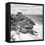 ¡Viva Mexico! Square Collection - Tulum Ruins along Caribbean Coastline VII-Philippe Hugonnard-Framed Stretched Canvas