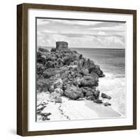 ¡Viva Mexico! Square Collection - Tulum Ruins along Caribbean Coastline VII-Philippe Hugonnard-Framed Photographic Print