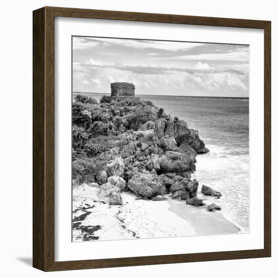 ¡Viva Mexico! Square Collection - Tulum Ruins along Caribbean Coastline VII-Philippe Hugonnard-Framed Photographic Print