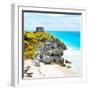 ¡Viva Mexico! Square Collection - Tulum Ruins along Caribbean Coastline VIII-Philippe Hugonnard-Framed Photographic Print