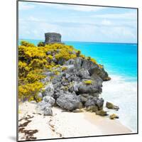 ¡Viva Mexico! Square Collection - Tulum Ruins along Caribbean Coastline VIII-Philippe Hugonnard-Mounted Photographic Print