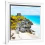 ¡Viva Mexico! Square Collection - Tulum Ruins along Caribbean Coastline VIII-Philippe Hugonnard-Framed Photographic Print