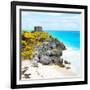 ¡Viva Mexico! Square Collection - Tulum Ruins along Caribbean Coastline VIII-Philippe Hugonnard-Framed Photographic Print