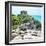 ¡Viva Mexico! Square Collection - Tulum Ruins along Caribbean Coastline with Iguana III-Philippe Hugonnard-Framed Photographic Print