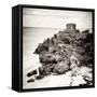 ¡Viva Mexico! Square Collection - Tulum Ruins along Caribbean Coastline X-Philippe Hugonnard-Framed Stretched Canvas