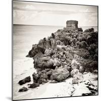 ¡Viva Mexico! Square Collection - Tulum Ruins along Caribbean Coastline X-Philippe Hugonnard-Mounted Photographic Print