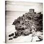 ¡Viva Mexico! Square Collection - Tulum Ruins along Caribbean Coastline X-Philippe Hugonnard-Stretched Canvas