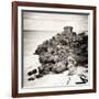 ¡Viva Mexico! Square Collection - Tulum Ruins along Caribbean Coastline X-Philippe Hugonnard-Framed Photographic Print