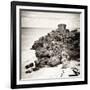 ¡Viva Mexico! Square Collection - Tulum Ruins along Caribbean Coastline X-Philippe Hugonnard-Framed Photographic Print