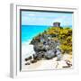 ¡Viva Mexico! Square Collection - Tulum Ruins along Caribbean Coastline XI-Philippe Hugonnard-Framed Photographic Print