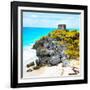 ¡Viva Mexico! Square Collection - Tulum Ruins along Caribbean Coastline XI-Philippe Hugonnard-Framed Photographic Print