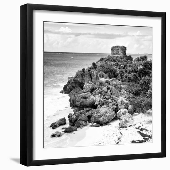 ¡Viva Mexico! Square Collection - Tulum Ruins along Caribbean Coastline XII-Philippe Hugonnard-Framed Photographic Print