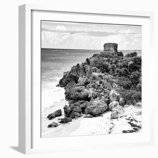 ¡Viva Mexico! Square Collection - Tulum Ruins along Caribbean Coastline XII-Philippe Hugonnard-Framed Photographic Print