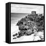 ¡Viva Mexico! Square Collection - Tulum Ruins along Caribbean Coastline XII-Philippe Hugonnard-Framed Stretched Canvas