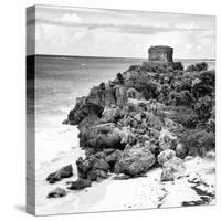 ¡Viva Mexico! Square Collection - Tulum Ruins along Caribbean Coastline XII-Philippe Hugonnard-Stretched Canvas