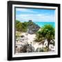 ¡Viva Mexico! Square Collection - Tulum Ruins along Caribbean Coastline-Philippe Hugonnard-Framed Photographic Print