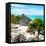 ¡Viva Mexico! Square Collection - Tulum Ruins along Caribbean Coastline-Philippe Hugonnard-Framed Stretched Canvas