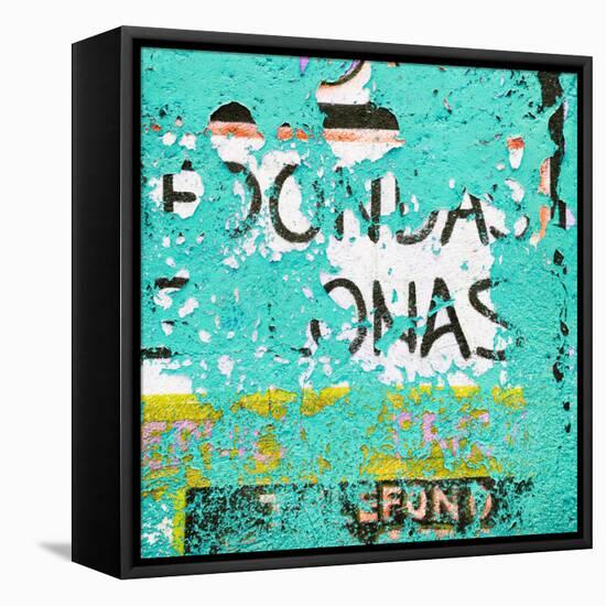 ¡Viva Mexico! Square Collection - Turquoise Grunge Wall-Philippe Hugonnard-Framed Stretched Canvas