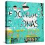 ¡Viva Mexico! Square Collection - Turquoise Grunge Wall-Philippe Hugonnard-Stretched Canvas